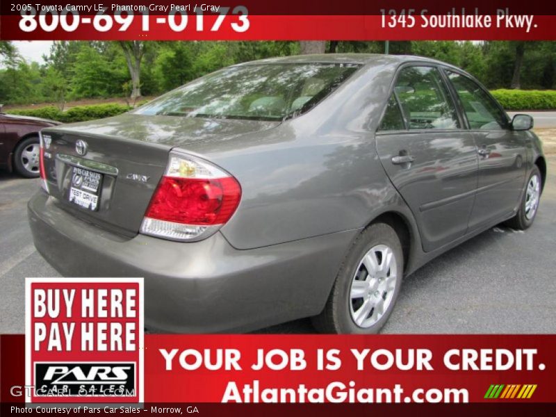 Phantom Gray Pearl / Gray 2005 Toyota Camry LE