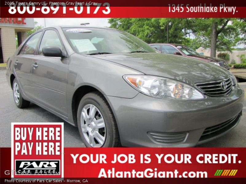 Phantom Gray Pearl / Gray 2005 Toyota Camry LE