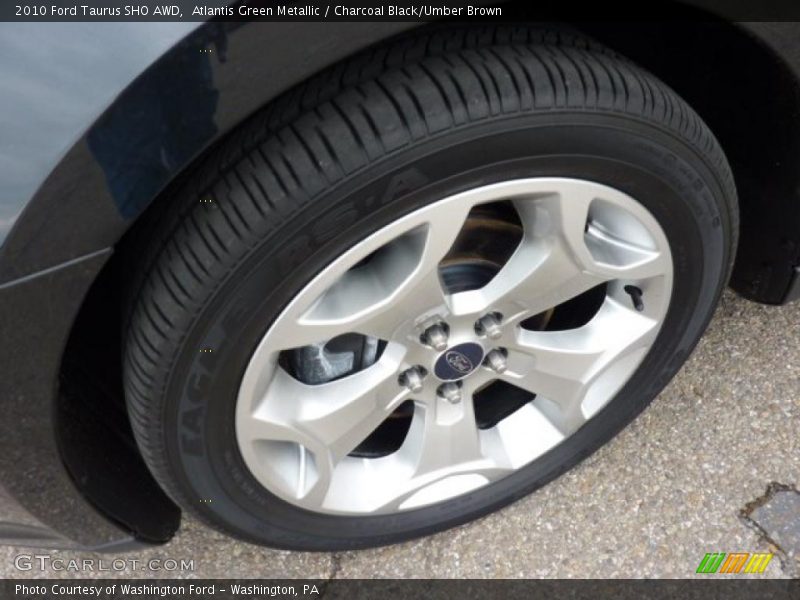 Atlantis Green Metallic / Charcoal Black/Umber Brown 2010 Ford Taurus SHO AWD