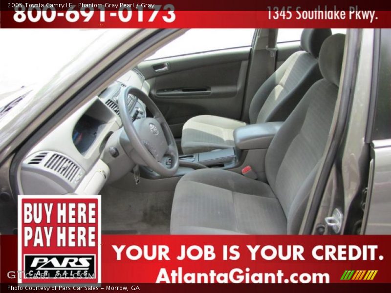 Phantom Gray Pearl / Gray 2005 Toyota Camry LE
