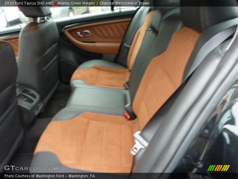 Atlantis Green Metallic / Charcoal Black/Umber Brown 2010 Ford Taurus SHO AWD
