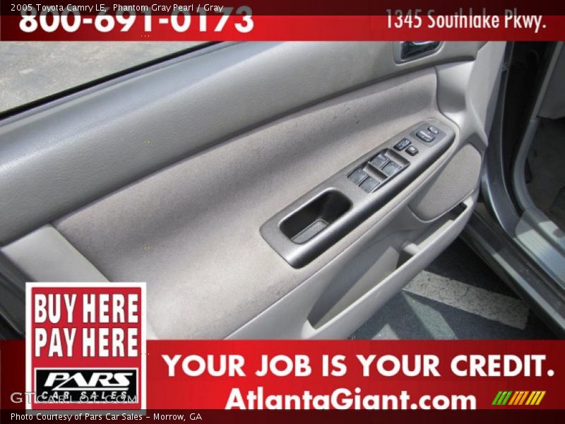 Phantom Gray Pearl / Gray 2005 Toyota Camry LE