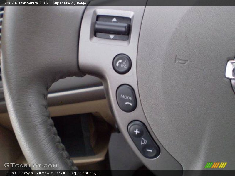 Super Black / Beige 2007 Nissan Sentra 2.0 SL