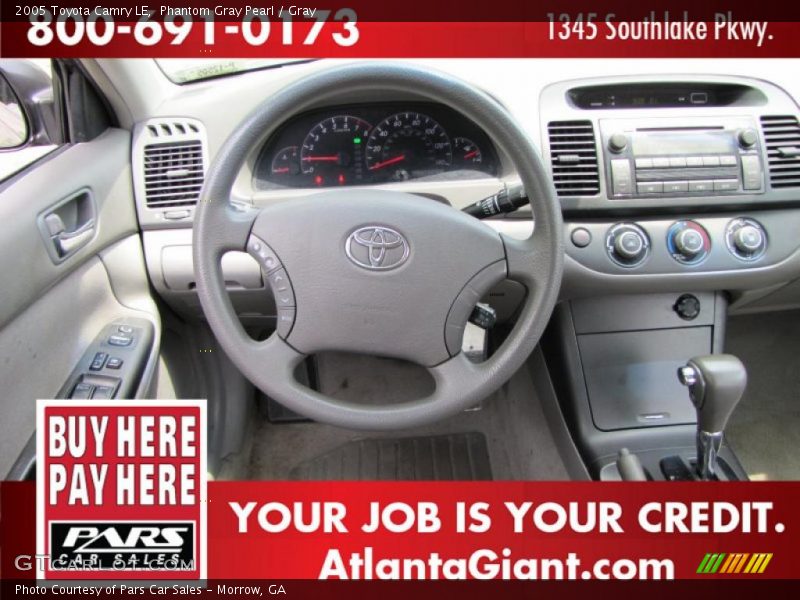 Phantom Gray Pearl / Gray 2005 Toyota Camry LE