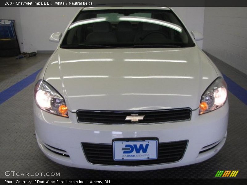 White / Neutral Beige 2007 Chevrolet Impala LT