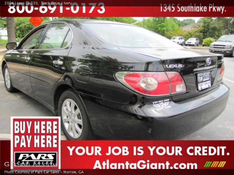 Black Onyx / Ivory 2004 Lexus ES 330