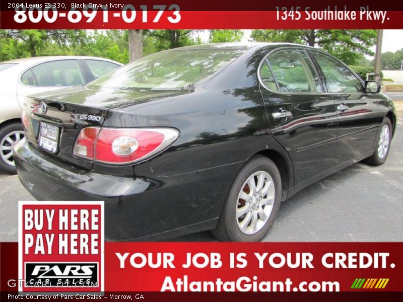 Black Onyx / Ivory 2004 Lexus ES 330