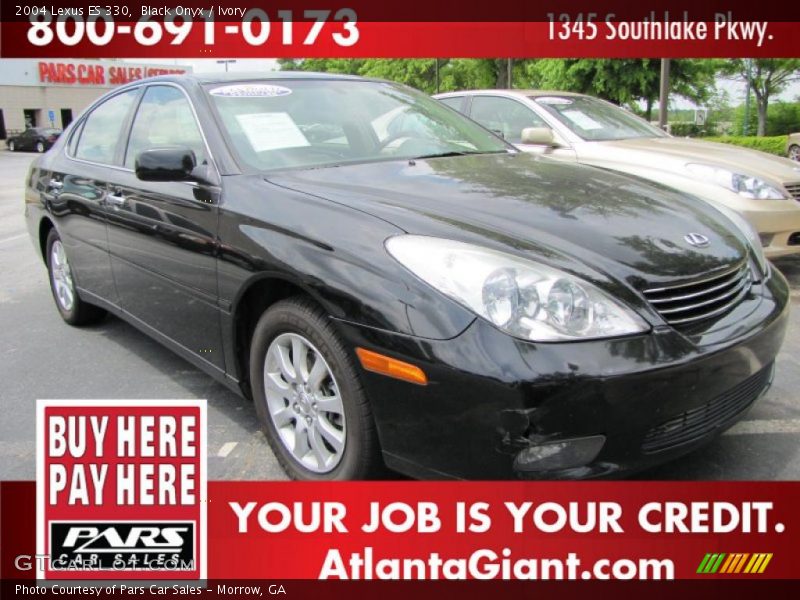 Black Onyx / Ivory 2004 Lexus ES 330