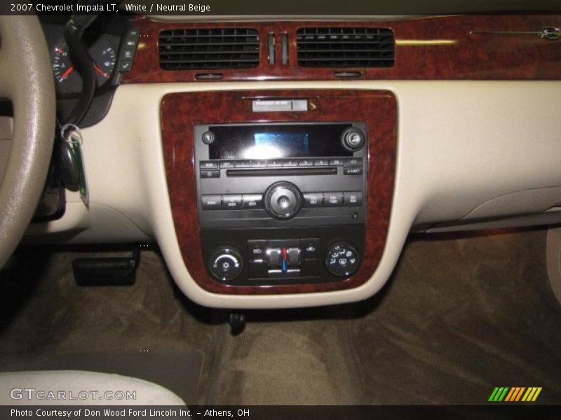 White / Neutral Beige 2007 Chevrolet Impala LT