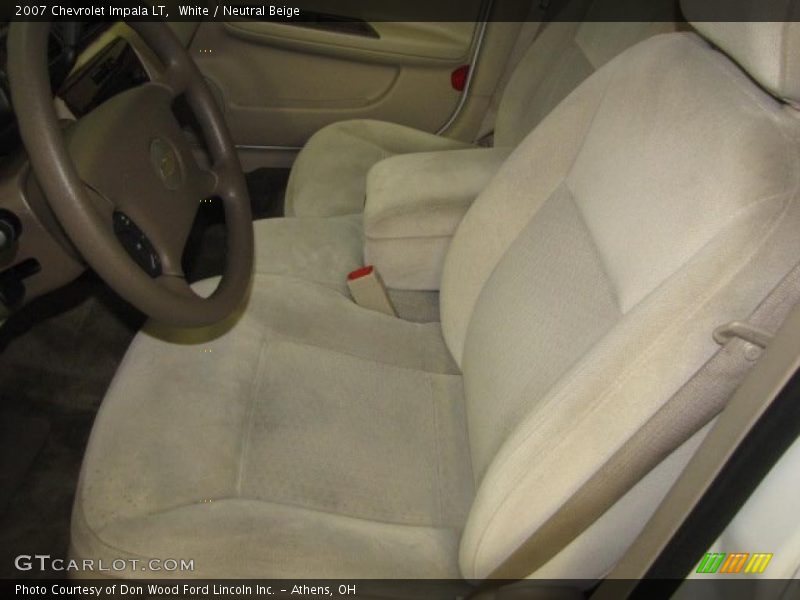 White / Neutral Beige 2007 Chevrolet Impala LT