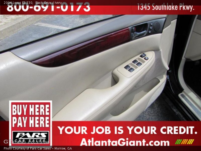 Black Onyx / Ivory 2004 Lexus ES 330
