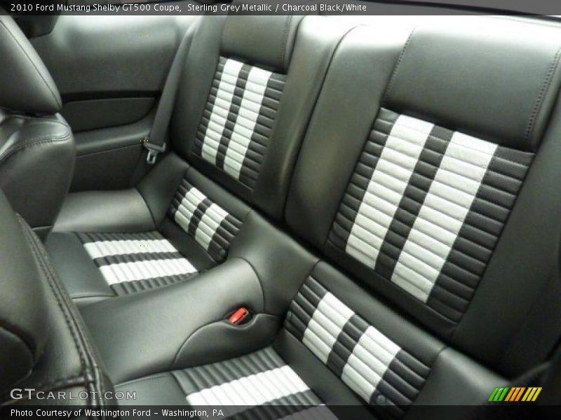  2010 Mustang Shelby GT500 Coupe Charcoal Black/White Interior