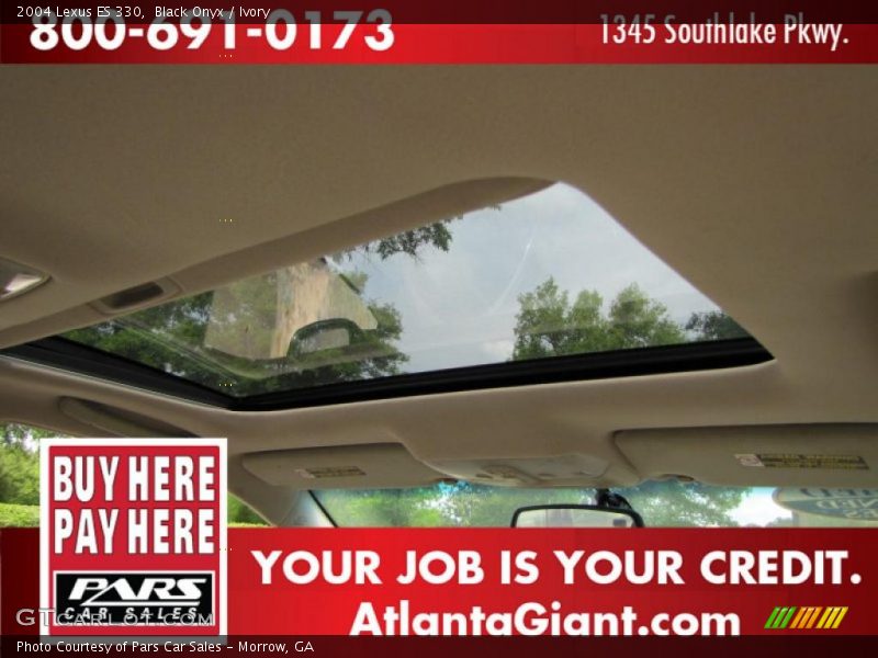 Black Onyx / Ivory 2004 Lexus ES 330