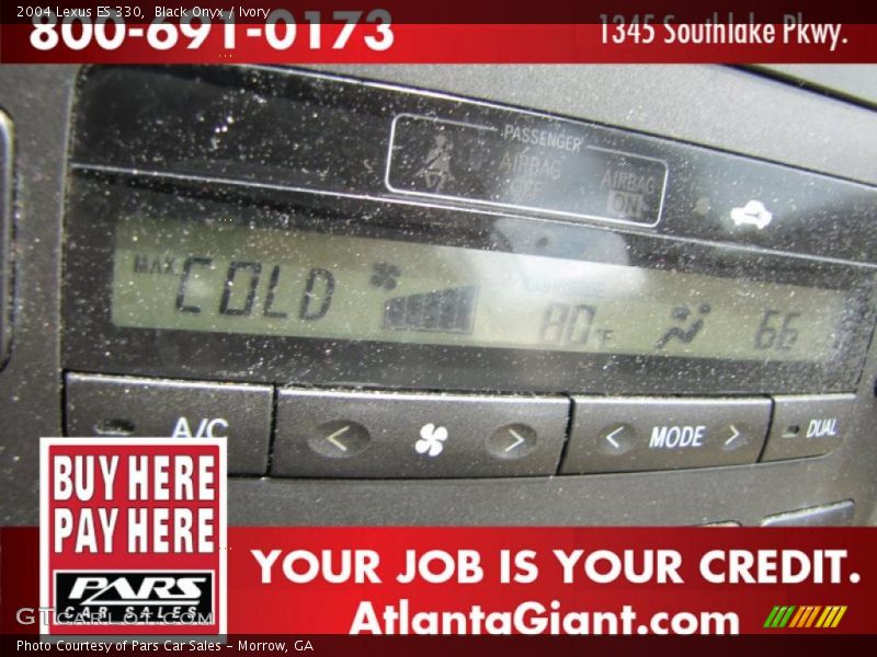 Black Onyx / Ivory 2004 Lexus ES 330