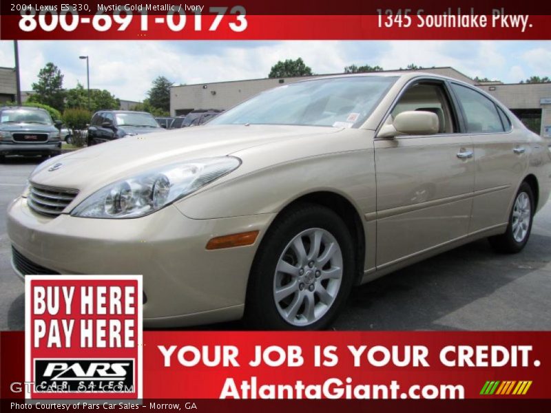 Mystic Gold Metallic / Ivory 2004 Lexus ES 330