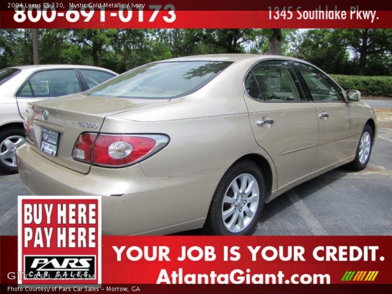 Mystic Gold Metallic / Ivory 2004 Lexus ES 330
