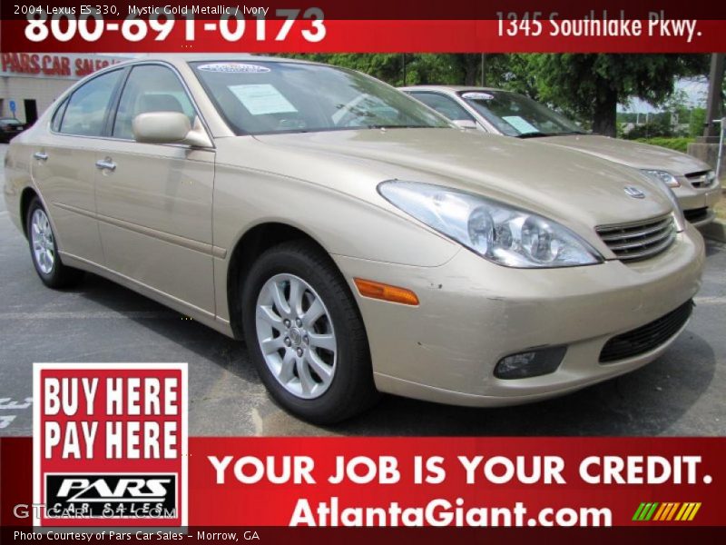 Mystic Gold Metallic / Ivory 2004 Lexus ES 330