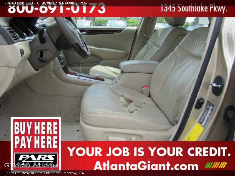 Mystic Gold Metallic / Ivory 2004 Lexus ES 330