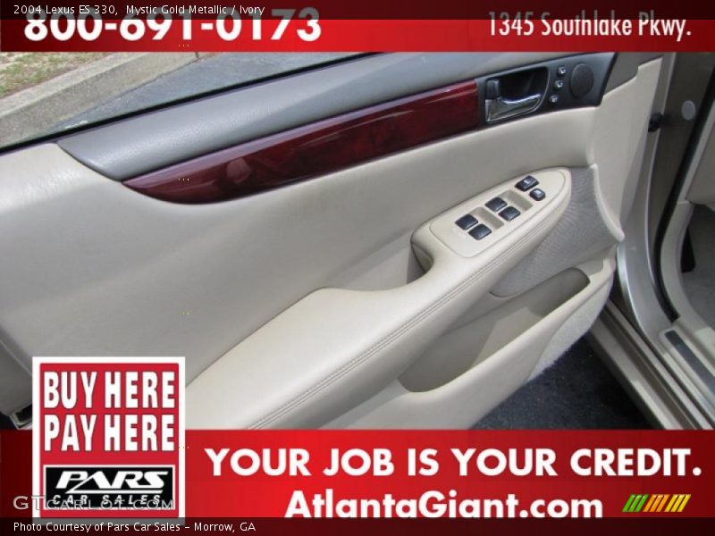 Mystic Gold Metallic / Ivory 2004 Lexus ES 330