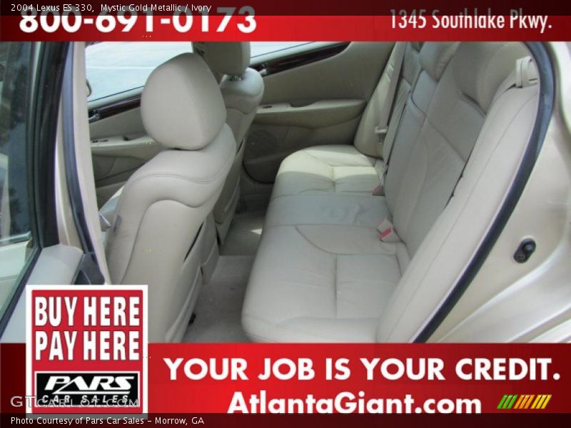 Mystic Gold Metallic / Ivory 2004 Lexus ES 330