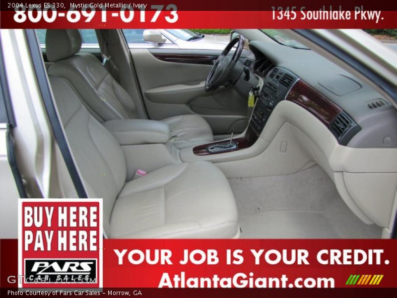 Mystic Gold Metallic / Ivory 2004 Lexus ES 330