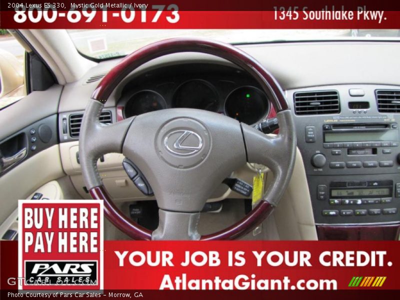 Mystic Gold Metallic / Ivory 2004 Lexus ES 330