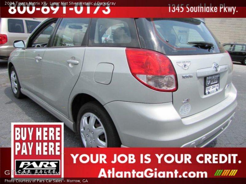 Lunar Mist Silver Metallic / Dark Gray 2004 Toyota Matrix XR