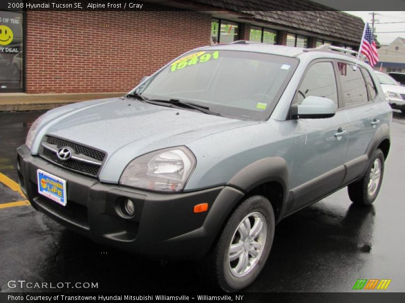 Alpine Frost / Gray 2008 Hyundai Tucson SE