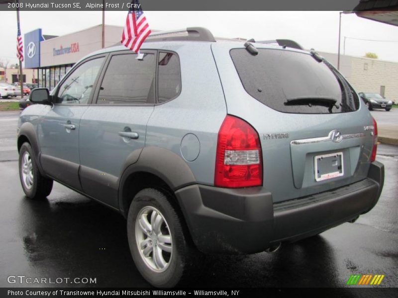 Alpine Frost / Gray 2008 Hyundai Tucson SE