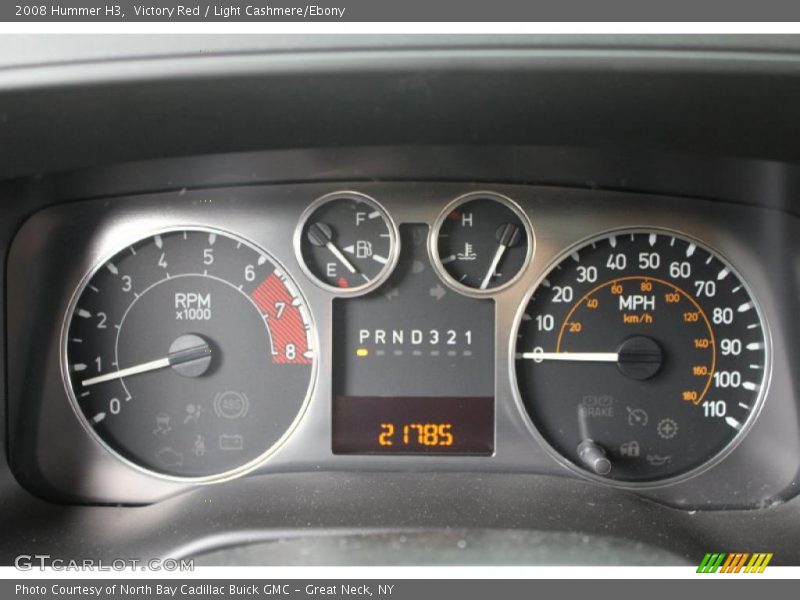 Victory Red / Light Cashmere/Ebony 2008 Hummer H3