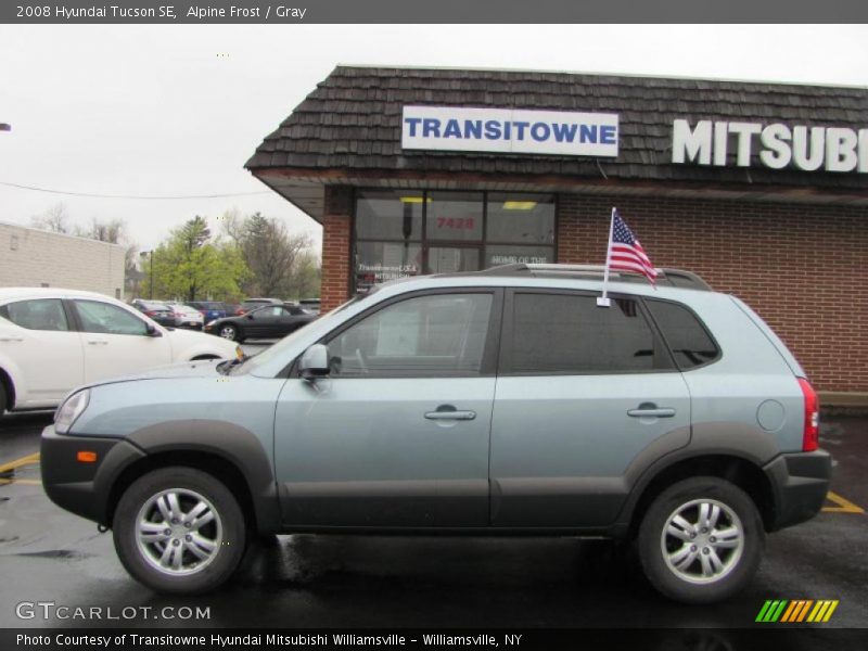 Alpine Frost / Gray 2008 Hyundai Tucson SE