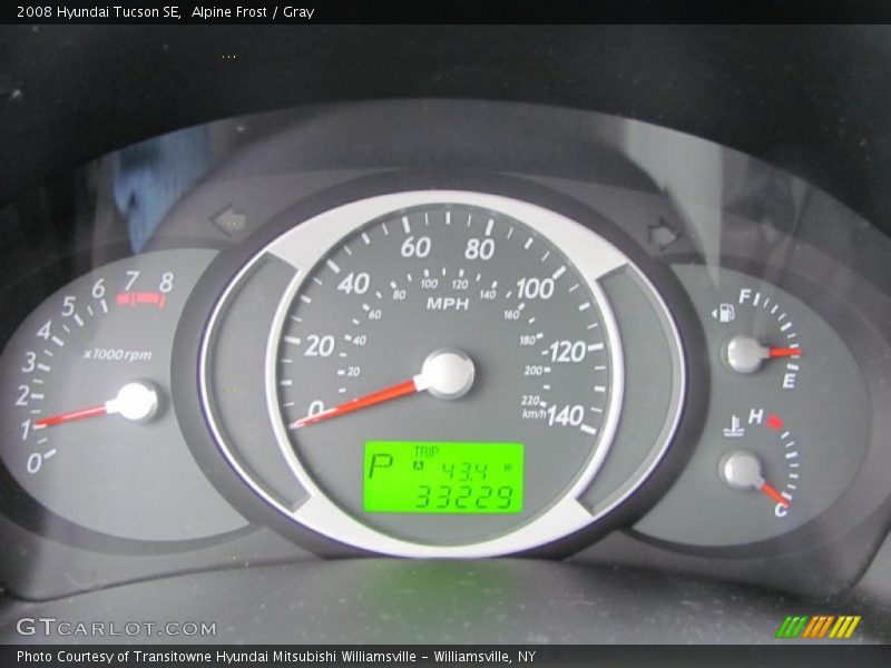  2008 Tucson SE SE Gauges