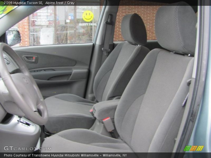 Alpine Frost / Gray 2008 Hyundai Tucson SE