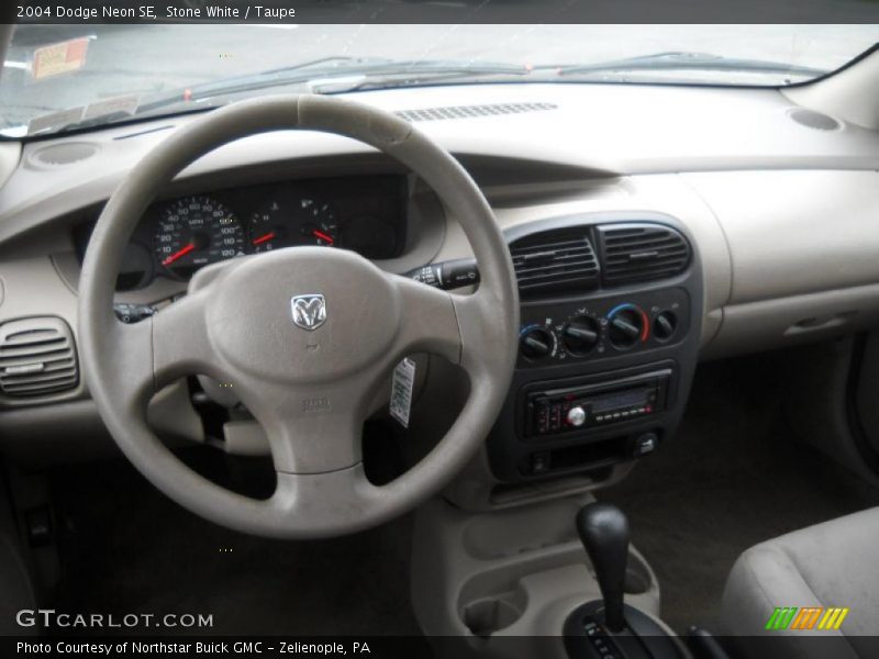 Stone White / Taupe 2004 Dodge Neon SE