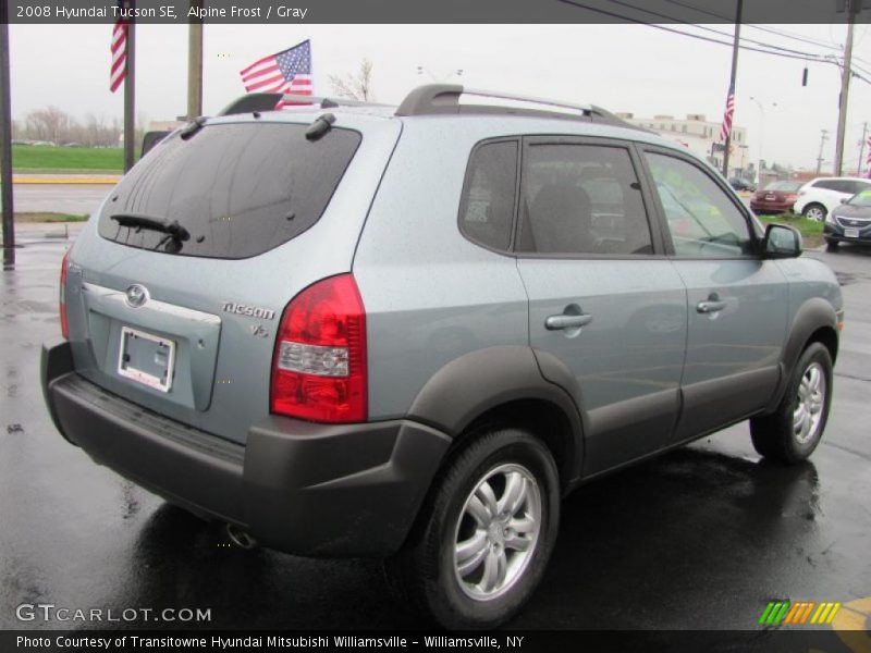 Alpine Frost / Gray 2008 Hyundai Tucson SE