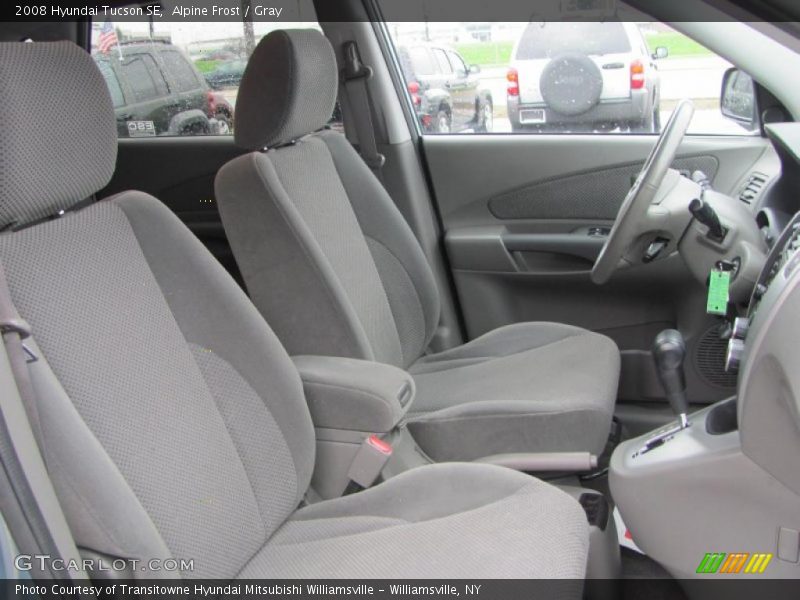Alpine Frost / Gray 2008 Hyundai Tucson SE