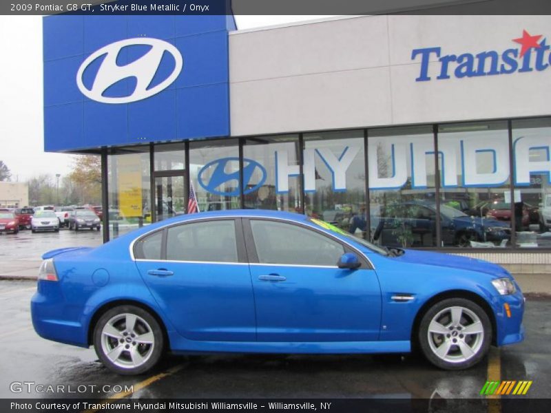 Stryker Blue Metallic / Onyx 2009 Pontiac G8 GT