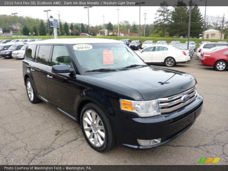 Dark Ink Blue Metallic / Medium Light Stone 2010 Ford Flex SEL EcoBoost AWD