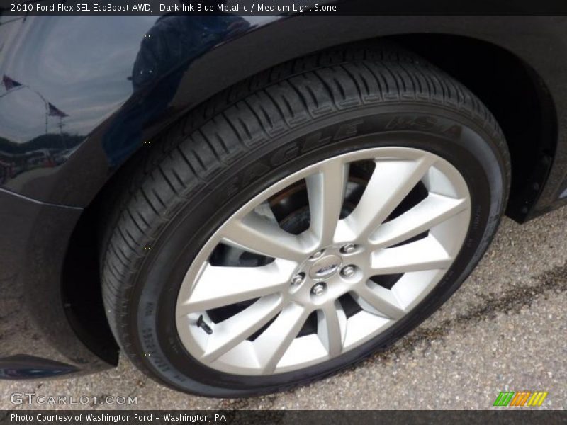 Dark Ink Blue Metallic / Medium Light Stone 2010 Ford Flex SEL EcoBoost AWD