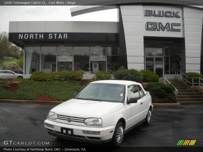 Cool White / Beige 1998 Volkswagen Cabrio GL