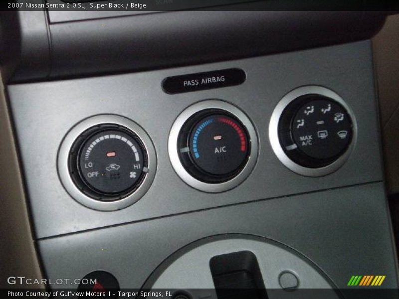 Super Black / Beige 2007 Nissan Sentra 2.0 SL