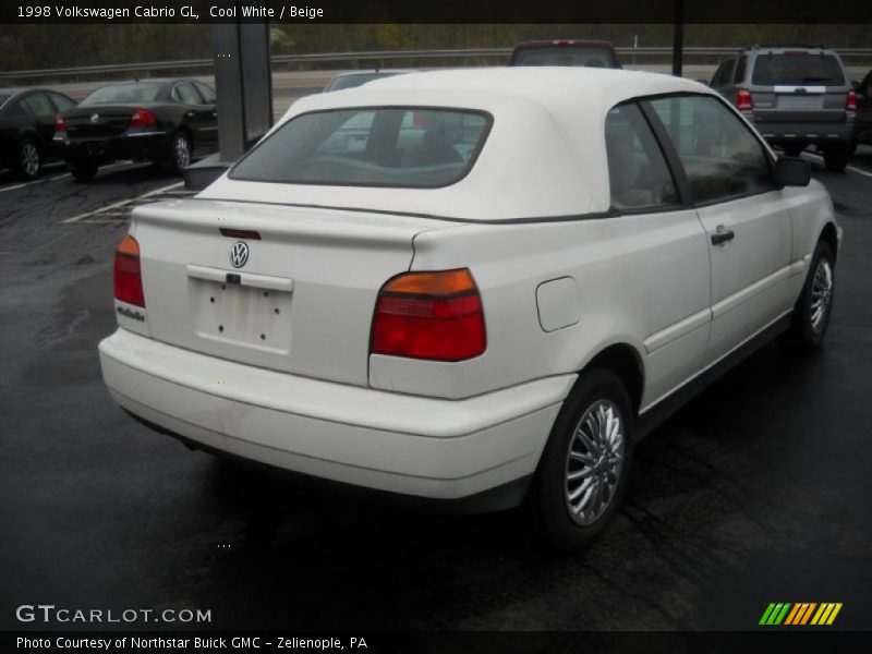 Cool White / Beige 1998 Volkswagen Cabrio GL