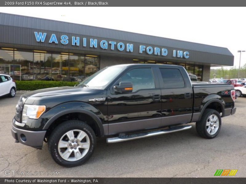 Black / Black/Black 2009 Ford F150 FX4 SuperCrew 4x4