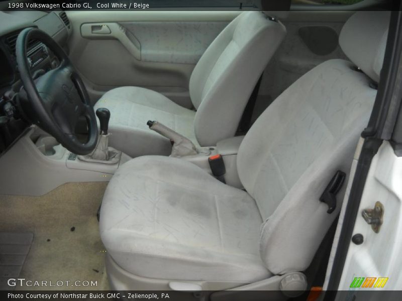 Cool White / Beige 1998 Volkswagen Cabrio GL