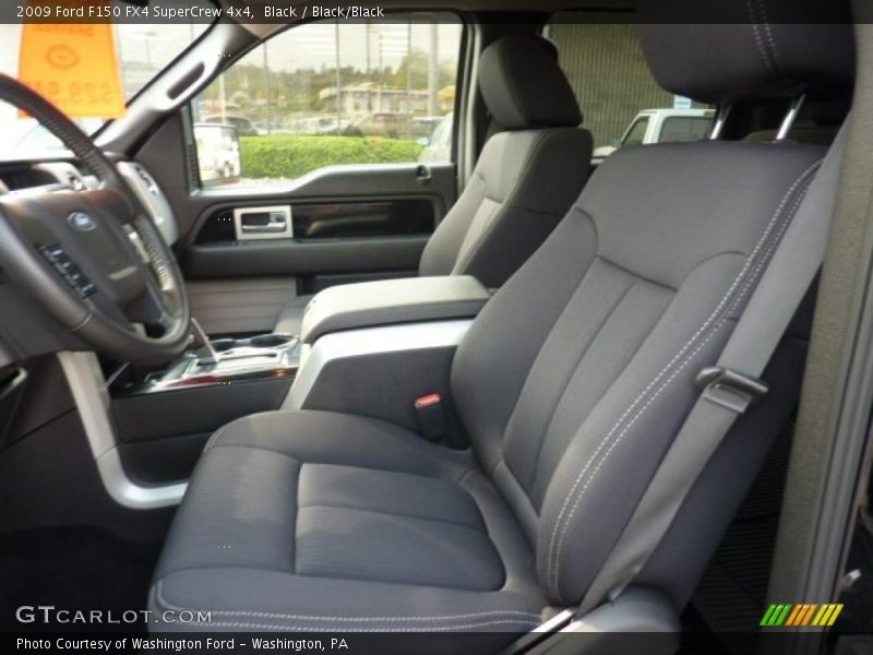 Black / Black/Black 2009 Ford F150 FX4 SuperCrew 4x4