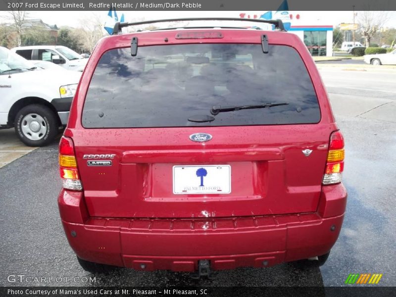 Redfire Metallic / Medium/Dark Pebble 2007 Ford Escape Limited