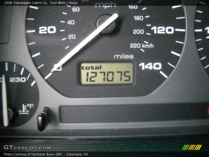Cool White / Beige 1998 Volkswagen Cabrio GL