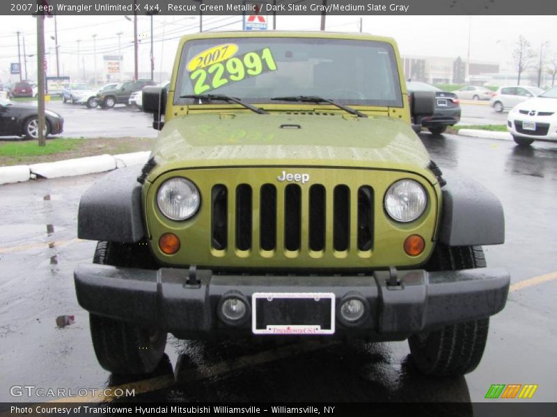 Rescue Green Metallic / Dark Slate Gray/Medium Slate Gray 2007 Jeep Wrangler Unlimited X 4x4