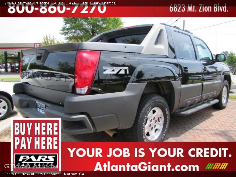 Black / Dark Charcoal 2004 Chevrolet Avalanche 1500 Z71 4x4