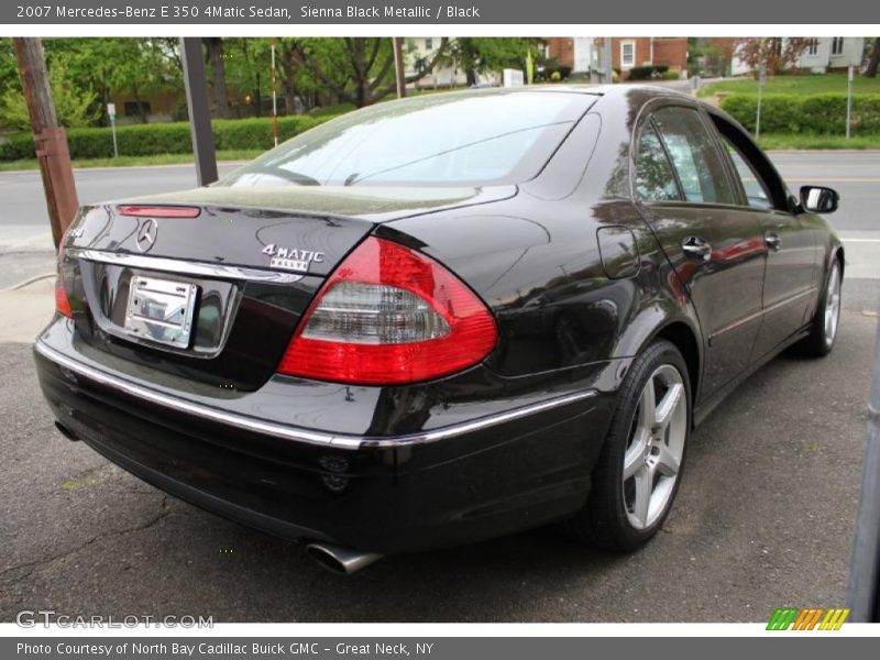 Sienna Black Metallic / Black 2007 Mercedes-Benz E 350 4Matic Sedan